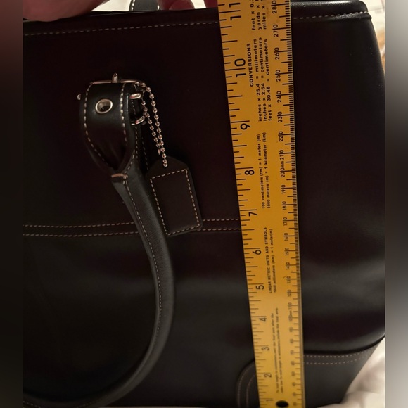Coach Black Leather Tote Bag - Picture 11 of 11